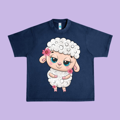 Cute Sheep Urban Heavy Tee Designed By Texasbilliewilder