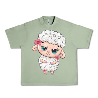 Oil Green cute sheep Urban Heavy Tee - texasbilliewilder