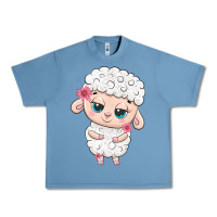 Pebble Blue cute sheep Urban Heavy Tee - texasbilliewilder