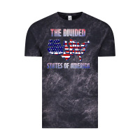 Cloud Black the divided states of america political humor usa map t shirt Vintage Tee - lanVoArt