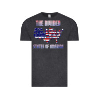 Vintage Black the divided states of america political humor usa map t shirt Vintage Tee - lanVoArt