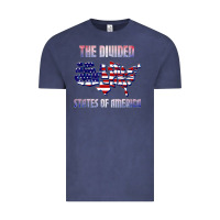 Vintage Denim the divided states of america political humor usa map t shirt Vintage Tee - lanVoArt