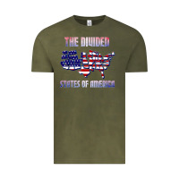 The Divided States Of America Political Humor Usa Map T Shirt Vintage Tee | Teevron