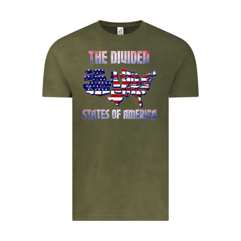 The Divided States Of America Political Humor Usa Map T Shirt Vintage Tee by lanVoArt | Teevron