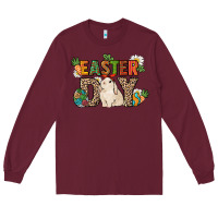 Burgundy Easter Day Long Sleeve Tee - HowdyJamesFarm
