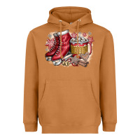Meerkat Christmas Ice Skating Heavyweight Hoodie - CowhideDigitalArt