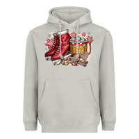 Moon Dust Christmas Ice Skating Heavyweight Hoodie - CowhideDigitalArt