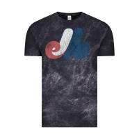 Cloud Black montreal expos Vintage Tee - lanVoArt