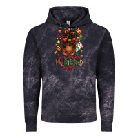 Cloud Black Santa's Favorite Medicaid Analyst Afro Messy Bun Vintage Hoodie - texasbilliewilder