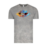 Cloud Rock se bikes bmx bicycle on fire sport blue red Vintage Tee - lanVoArt