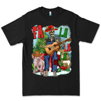 Black Fa la la la skeleton farm Premium Tee - NancyCooperArtShop