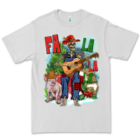 Dove Grey Fa la la la skeleton farm Premium Tee - NancyCooperArtShop