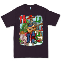 Plum Fa la la la skeleton farm Premium Tee - NancyCooperArtShop