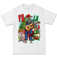 White Fa la la la skeleton farm Premium Tee - NancyCooperArtShop