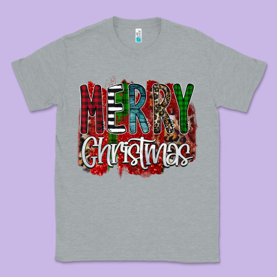 Merry Christmas Buffalo Plaid Leopard Classic Tee Designed By Bettercallsaul
