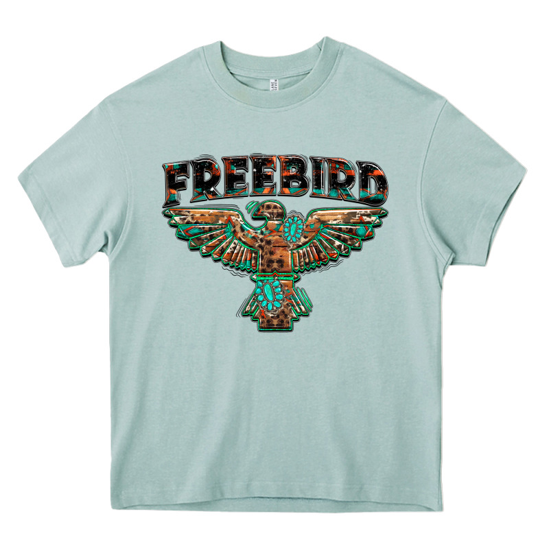Aztec Free Bird Heavy Core Tee by NancyCooperArtShop | Teevron