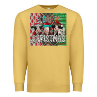 Antique Gold mooey Christmas Premium Sweatshirt - CowhideDigitalArt