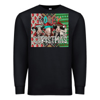 Black mooey Christmas Premium Sweatshirt - CowhideDigitalArt