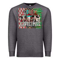 Charcoal Heather mooey Christmas Premium Sweatshirt - CowhideDigitalArt