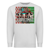 Dove Grey mooey Christmas Premium Sweatshirt - CowhideDigitalArt