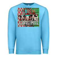 Ocean Blue mooey Christmas Premium Sweatshirt - CowhideDigitalArt