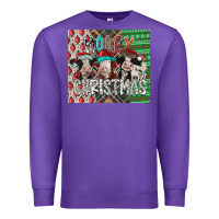 Purple mooey Christmas Premium Sweatshirt - CowhideDigitalArt