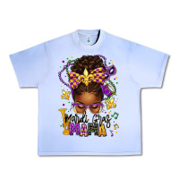Grape Ice mardi gras mama afro messy bun Urban Heavy Tee - texasbilliewilder