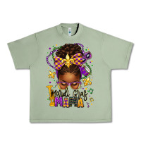 Oil Green mardi gras mama afro messy bun Urban Heavy Tee - texasbilliewilder