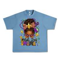 Pebble Blue mardi gras mama afro messy bun Urban Heavy Tee - texasbilliewilder