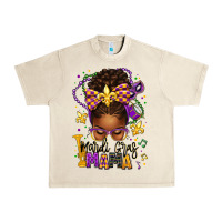 Sandshell mardi gras mama afro messy bun Urban Heavy Tee - texasbilliewilder