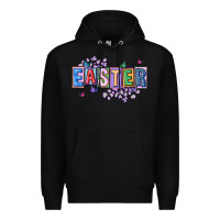 Black easter with leopard Premium Hoodie - FaDigitalArtStudio