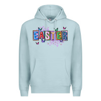 Blue Mist easter with leopard Premium Hoodie - FaDigitalArtStudio