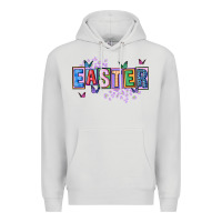 Dove Grey easter with leopard Premium Hoodie - FaDigitalArtStudio