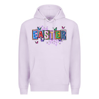 Lilac easter with leopard Premium Hoodie - FaDigitalArtStudio