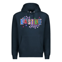 Navy easter with leopard Premium Hoodie - FaDigitalArtStudio