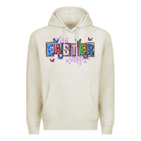 Oatmeal Heather easter with leopard Premium Hoodie - FaDigitalArtStudio