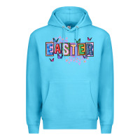 Ocean Blue easter with leopard Premium Hoodie - FaDigitalArtStudio
