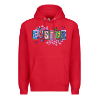 Red easter with leopard Premium Hoodie - FaDigitalArtStudio