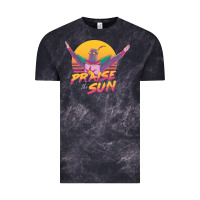 Cloud Black praise the sun Vintage Tee - lanVoArt