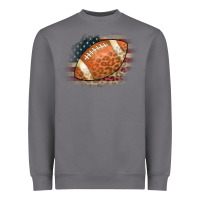 Storm American Flag Football Leopard Heavyweight Sweatshirt - CowCowDesign