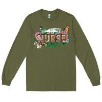 Army Green Easter egg Nurse bunny Easter Day Long Sleeve Tee - HowdyJamesFarm