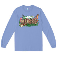Colony Blue Easter egg Nurse bunny Easter Day Long Sleeve Tee - HowdyJamesFarm