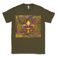 Army Green mardi gras fleur de lis Classic Tee - RanaPortraitStore