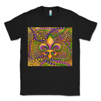 Black mardi gras fleur de lis Classic Tee - RanaPortraitStore