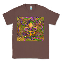 Chestnut mardi gras fleur de lis Classic Tee - RanaPortraitStore