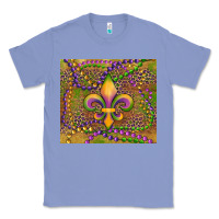 Colony Blue mardi gras fleur de lis Classic Tee - RanaPortraitStore