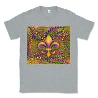 Heather Grey mardi gras fleur de lis Classic Tee - RanaPortraitStore
