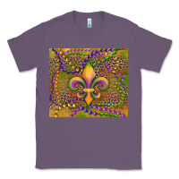 Lavender mardi gras fleur de lis Classic Tee - RanaPortraitStore