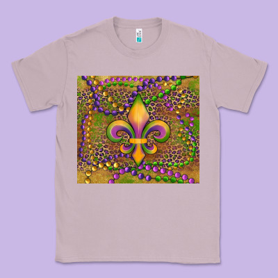 Mardi Gras Fleur De Lis Classic Tee Designed By Ranaportraitstore