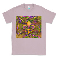 Lilac mardi gras fleur de lis Classic Tee - RanaPortraitStore